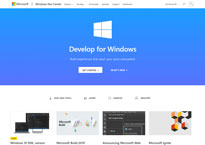 Micorosoft Dev Center website